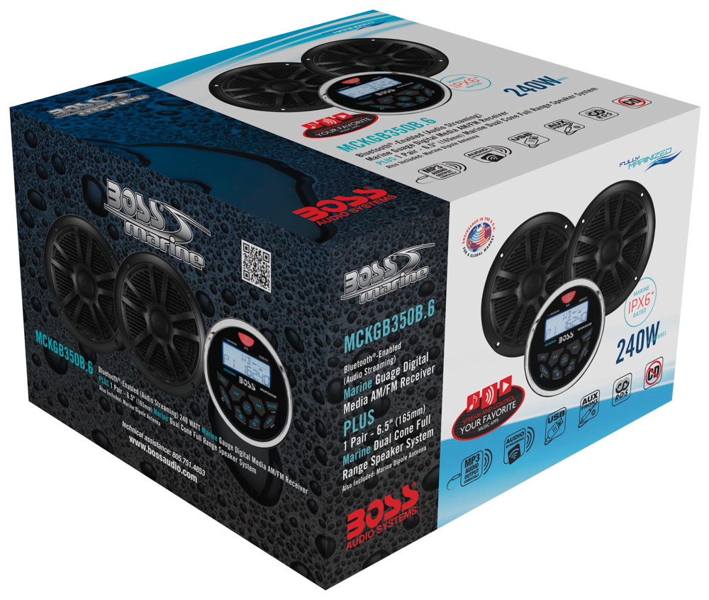 Морская аудиосистема Boss Audio 180Вт MCKGB350B.6