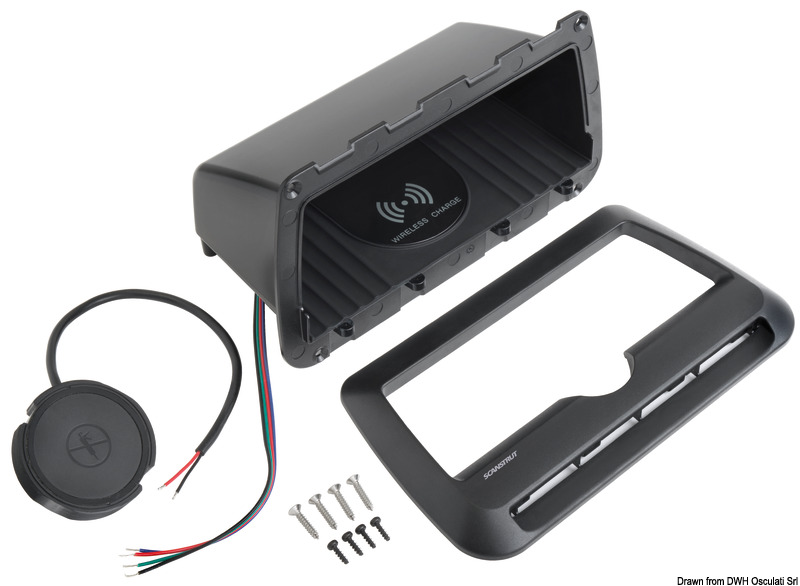 Водонепроницаемое зарядное устройство Osculati ROKK wireless Cove LED 10W