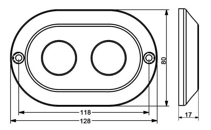 Светодиодный подводный фонарь LEDMARINE Аква-120R Красный