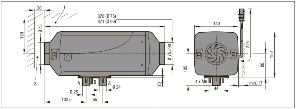 Eberspacher AIRTRONIC M2 B4L бензин 12В