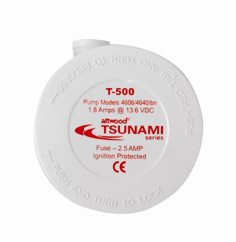 Помпа Attwood Tsunami T500 non-auto 500GPH, 32 л/м, 12В