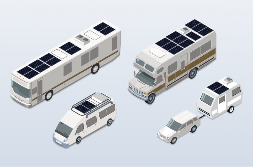 Комплект из 2 жестких солнечных панелей по 130 Вт RVMax