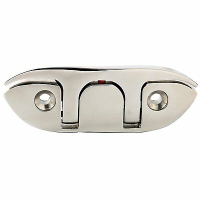 Утка швартовая Attwood складная потайная 115x45мм, нержавеющая сталь CLEAT-4.5"SS,FLUSH MT FLI