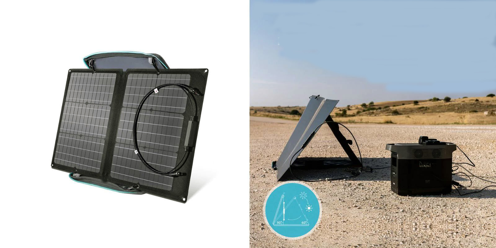 Солнечная панель складная EcoFlow 60 Вт