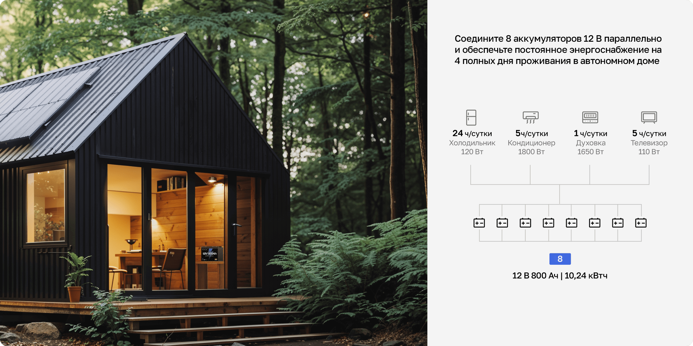 Тяговый аккумулятор EcoFlow 12 В 100 Ач LiFePO4 литиевый