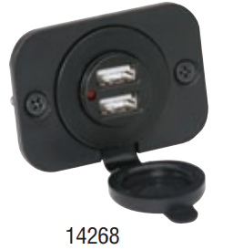 Розетка USB двойная 12V Attwood