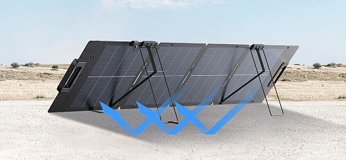 Солнечная панель складная облегченная двусторонняя EcoFlow 110 Вт