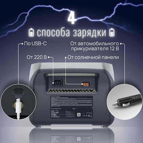 Портативная зарядная станция EcoFlow RIVER 2 Max 512Втч