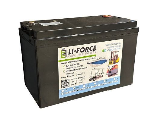 Аккумуляторная батарея Li-Force 24В 90Ач LiFePO4, 8S6P