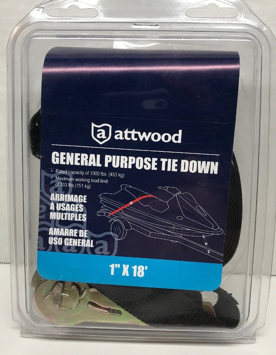 Ремень с трещоткой Attwood Tie Down 1" X 4,5м