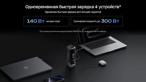 Повербанк EcoFlow RAPID Pro X (27650 мАч, 300 Вт)