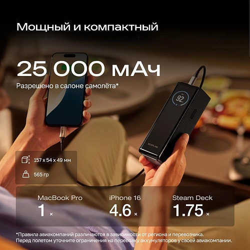 Повербанк EcoFlow RAPID 25k (25 000 мАч, 170 Вт)