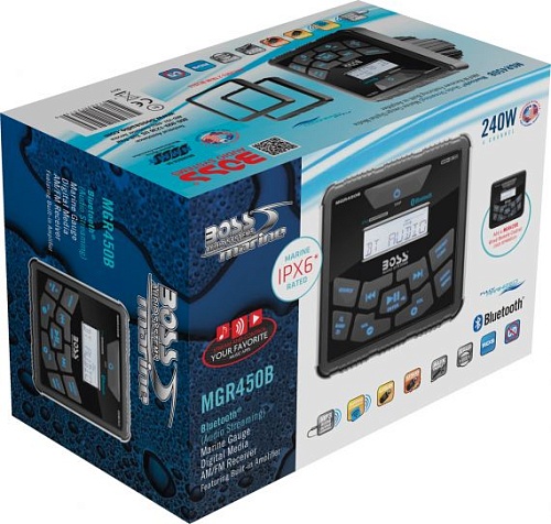 Магнитола морская Boss Audio MGR450B 60х4 Вт