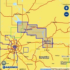 Карта Navionics Рыбинск - Н. Новгород