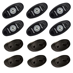 Светодиодный фонарь RIGID Rock Light Kit Cиний цвет свечения (6 модулей)