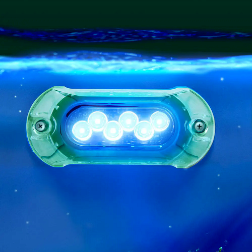 Подводное освещение для лодки Attwood 5.0 HP - 5" length, 6 LED синий 1350 люменов