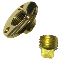 Дренажная пробка 1/2" латунная гайка Attwood