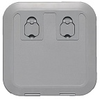 Люк инспекционный FLUSH 375x375мм серый пластик Luran S Osculati