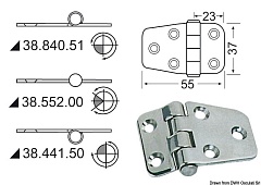 Петля откидная Osculati