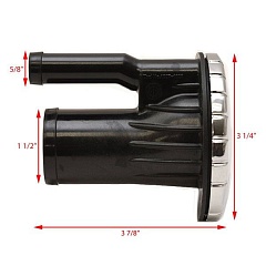 Топливная горловина Attwood хромированная DK FIL-PLAST,VNT,GAS,RND