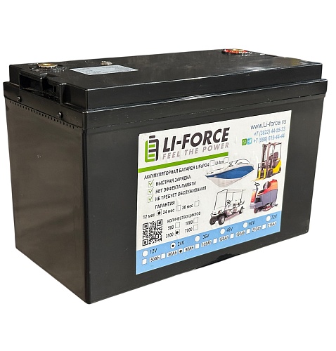 Аккумуляторная батарея Li-Force 24В 90Ач LiFePO4, 8S6P