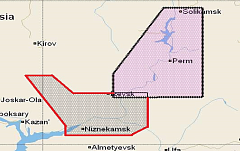 КАРТА C-MAP Верховье реки Камы