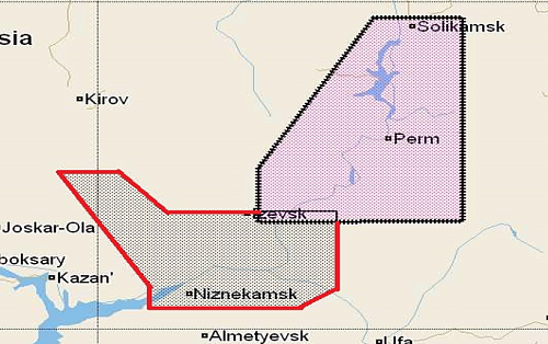 КАРТА C-MAP Верховье реки Камы