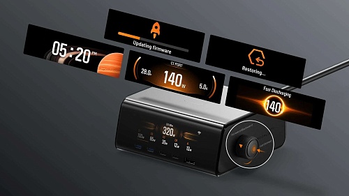 Зарядное устройство EcoFlow RAPID Pro (320 Вт, 5 портов, GaN)