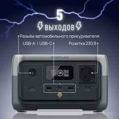 Портативная зарядная станция EcoFlow RIVER 2 256 Втч