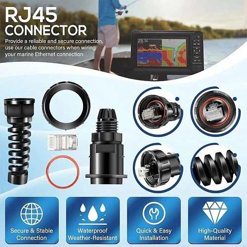 Разъемы морского сетевого кабеля RJ45 Garmin 2 шт