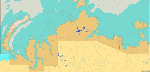 КАРТА C-MAP Северное побережье России: от Новой Земли до Новосибирских о-ов