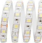 Лента светодиодная Apeyron Electrics белый, 12В, 14.4Вт/м, 60SMD(5050)/м, 700Лм/м, 6500К, IP65, 10мм, 1м