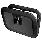 Люк инспекционный Osculati FLUSH 380x280мм, черный пластик Люк инспекционный Osculati FLUSH 380x280мм, черный пластик