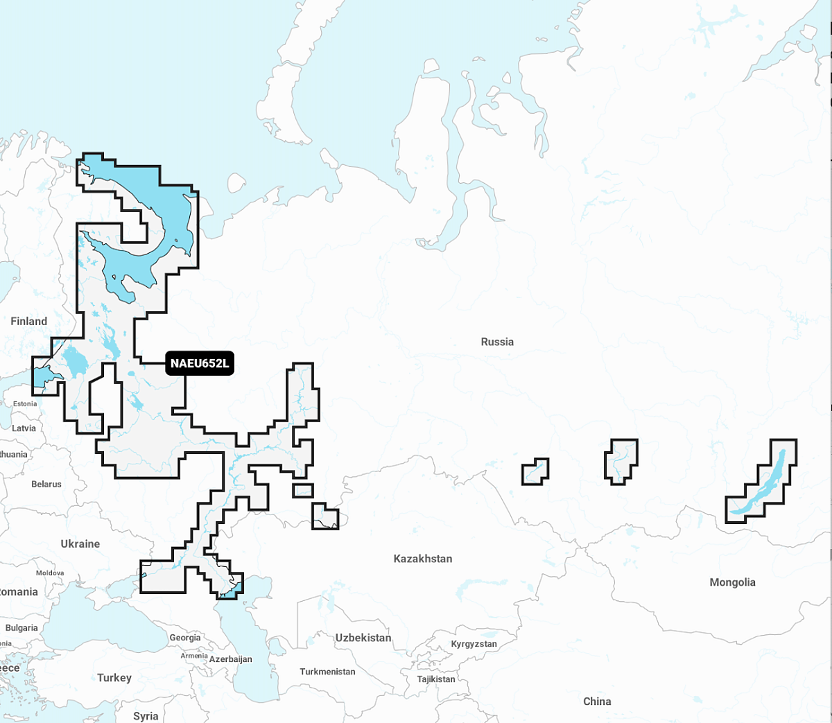 Карта Navionics Европейская часть РФ