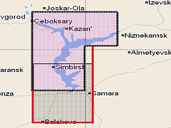 КАРТА C-MAP Река Волга: Чебоксары - Тольятти