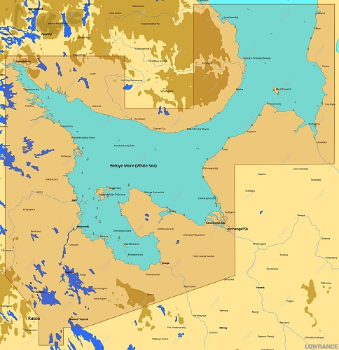 КАРТА C-MAP Белое море: Запад и канал