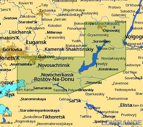 КАРТА C-MAP Река Волга: Волго - Донской канал