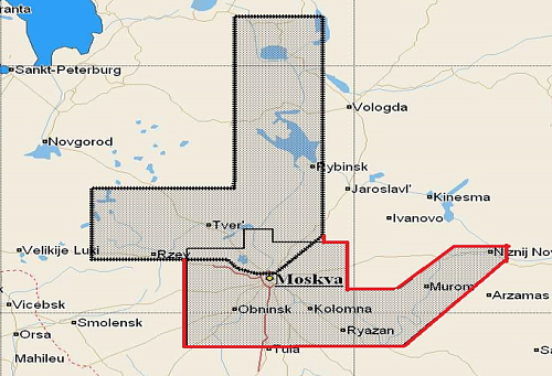 КАРТА C-MAP Река Волга от Ржева до Рыбинского моря