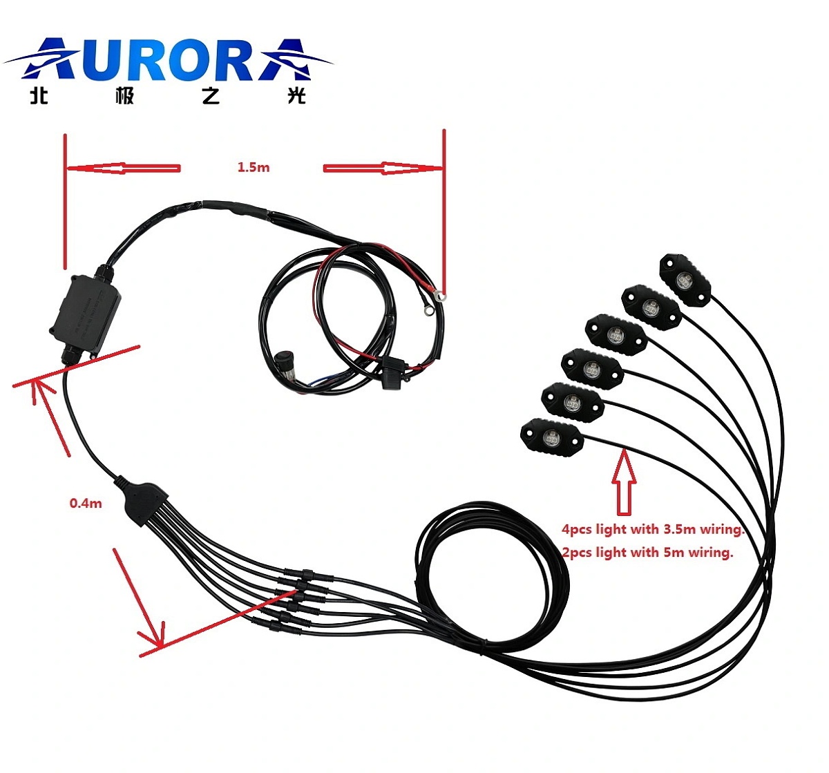 Светодиодная RGB подсветка Aurora 8 модулей