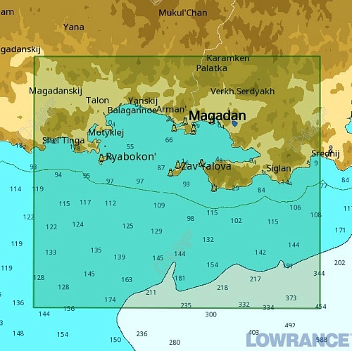 КАРТА C-MAP Тауйская губа