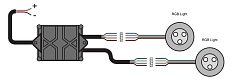 Контроллер LEDMARINE для управления подводными фонарями RGB RF 240W