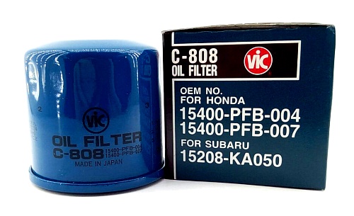 Фильтр масляный VIC C-808 для YAMAHA F15-60 HONDA BF8-60