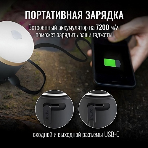 LED-лампа фонарь PowerBank 7200мАч EcoFlow Camping Light