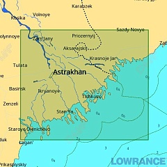 КАРТА C-MAP Река Волга, дельта