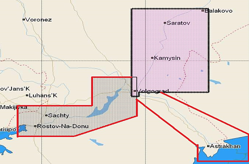 КАРТА C-MAP Река Волга. Балаково-Волгоград