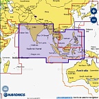 Карта Navionics Индийский океан и Южно-Китайское море