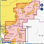 Карта Navionics Японское море