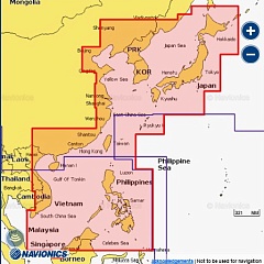 Карта Navionics Японское море