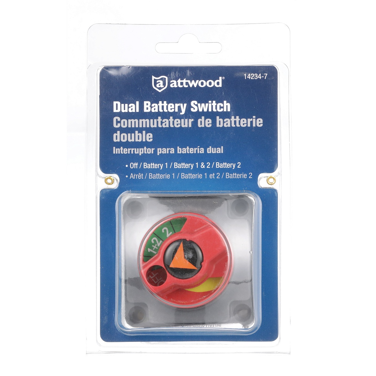 Двойной переключатель батареи Attwood 12VDC
