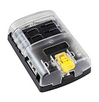 Блок на 6 предохранителей ATC/ATO с крышкой Blue Sea 5025B
